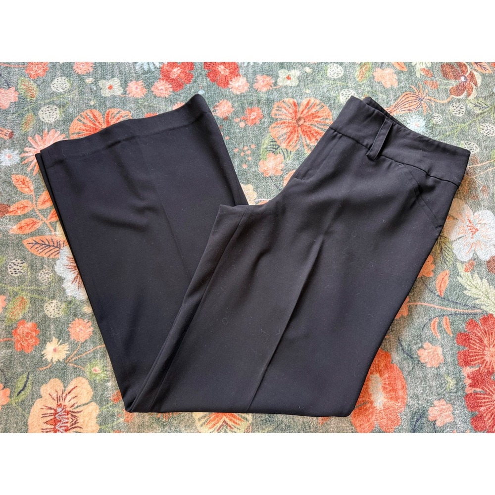Boston Proper Black Wide Leg Trousers Dress Pants Size 16 Professional Office